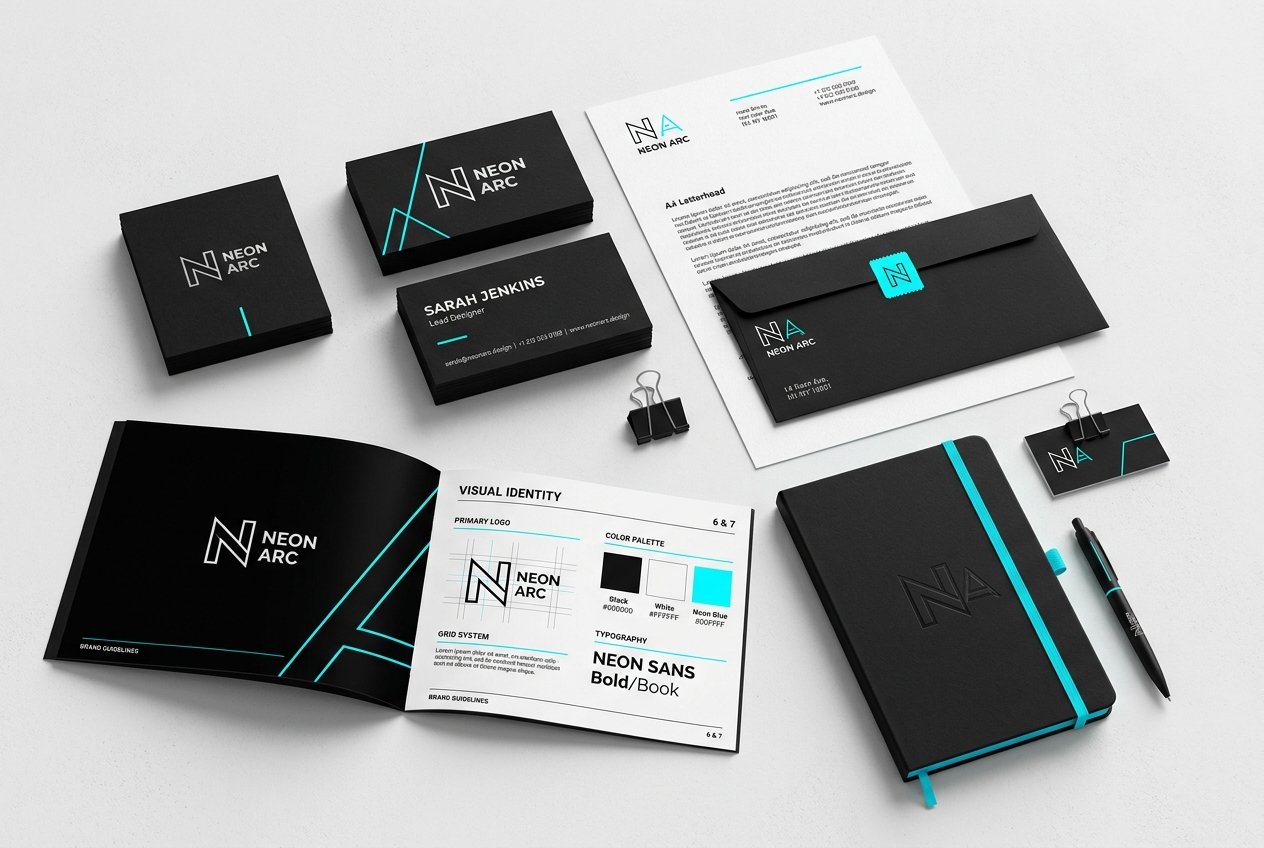 Brand Identity & Stationary Mockup
